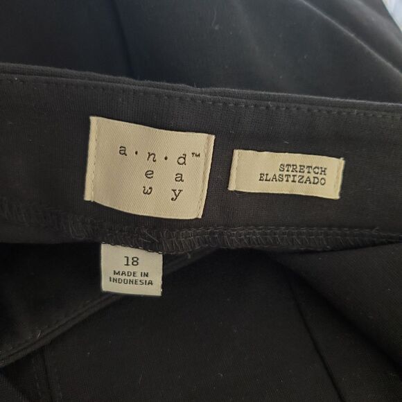 A NEW DAY JEGGINS BLACK RAYON/NYLON STRETCH SIZE 18 - Picture 8 of 10
